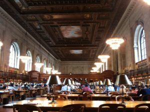NYC Main Library Reading Room NYC Main Library Reading Room