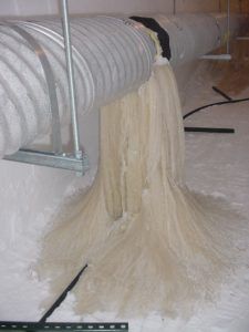 Leak From The South Pole Station Sewer Line - The architect wouldn't like this either.