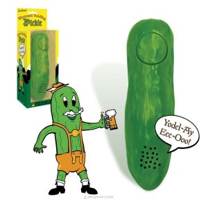 Yodelling Pickel Image Courtesy of Archie McPhee http://www.mcphee.com/shop/products/Yodelling-Pickle.html