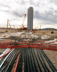 ICECAP Test Assembly Tower (photo courtesy of National Nuclear Security Administration Nevada Site Office)